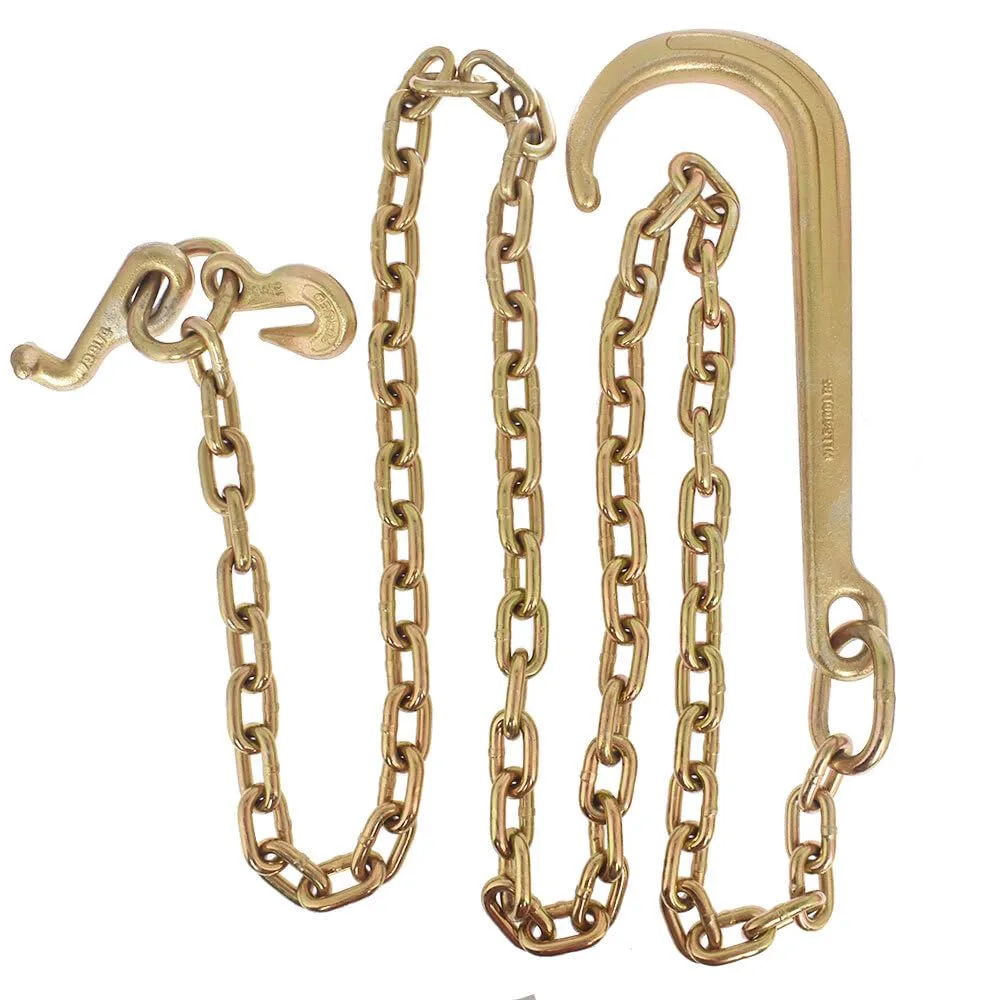 Generic Mod-G33S-3777 Grade 70 5/16" x 8ft Tow Chain with J Hook
