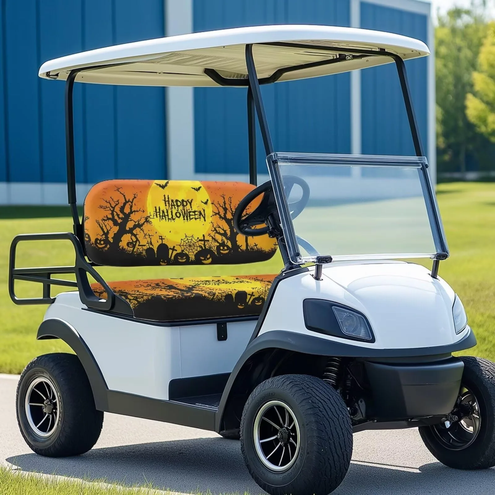 Quidrwyo Halloween Moon Golf Cart Seat Covers image 3