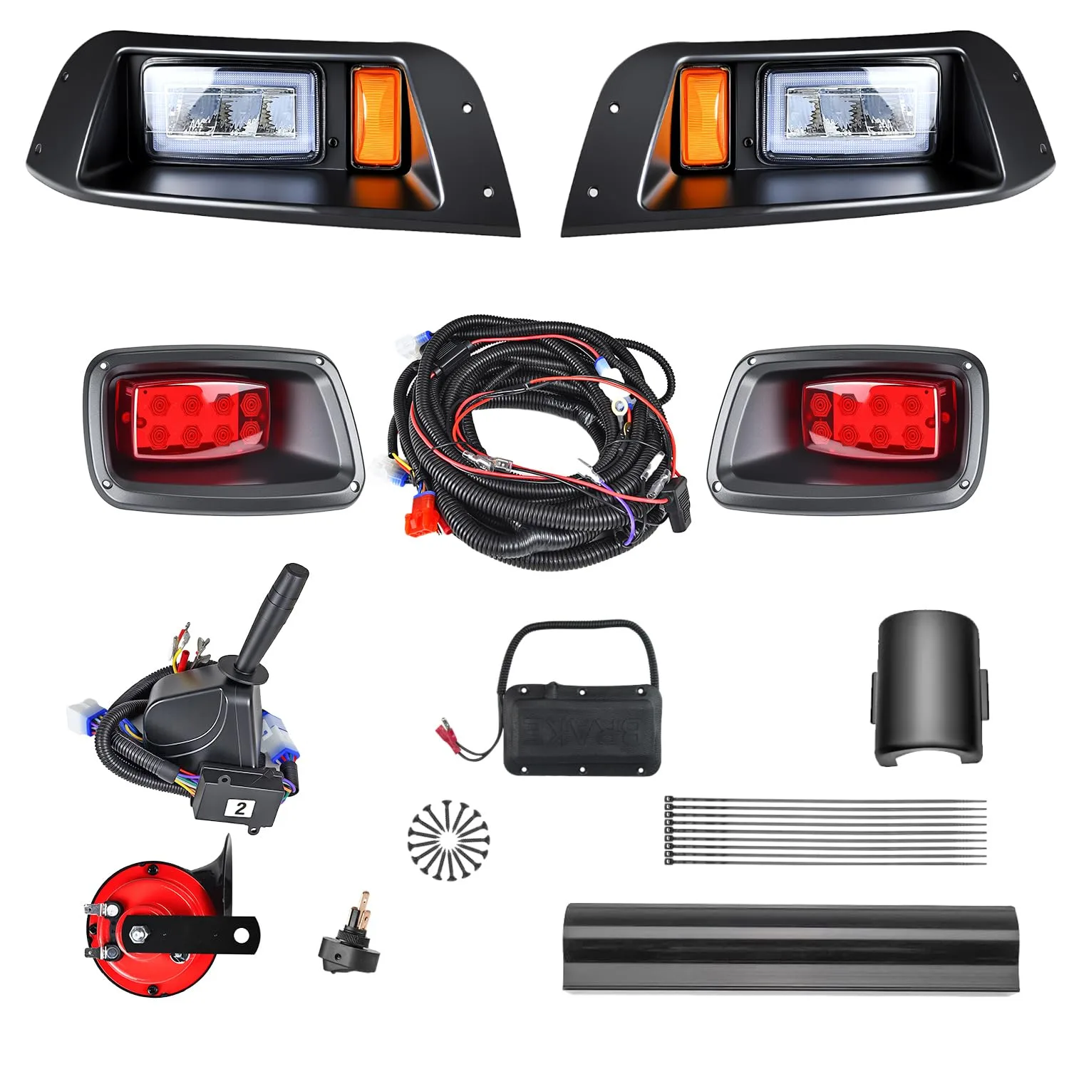 Generic LED Headlight & Taillight Kit for E-Z-GO TXT 1996–2013