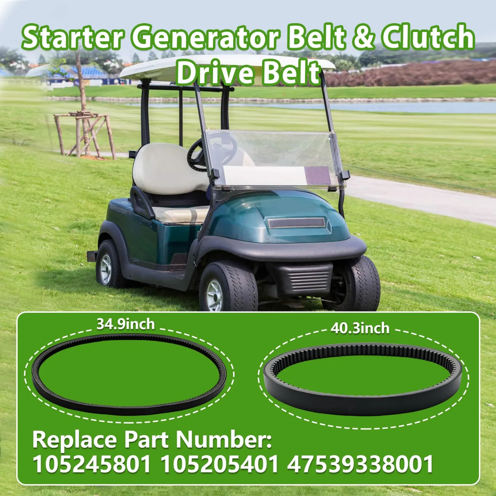 YITTDMGS Drive & Starter Generator Belt Kit – 105245801 / 47539338001 image 2