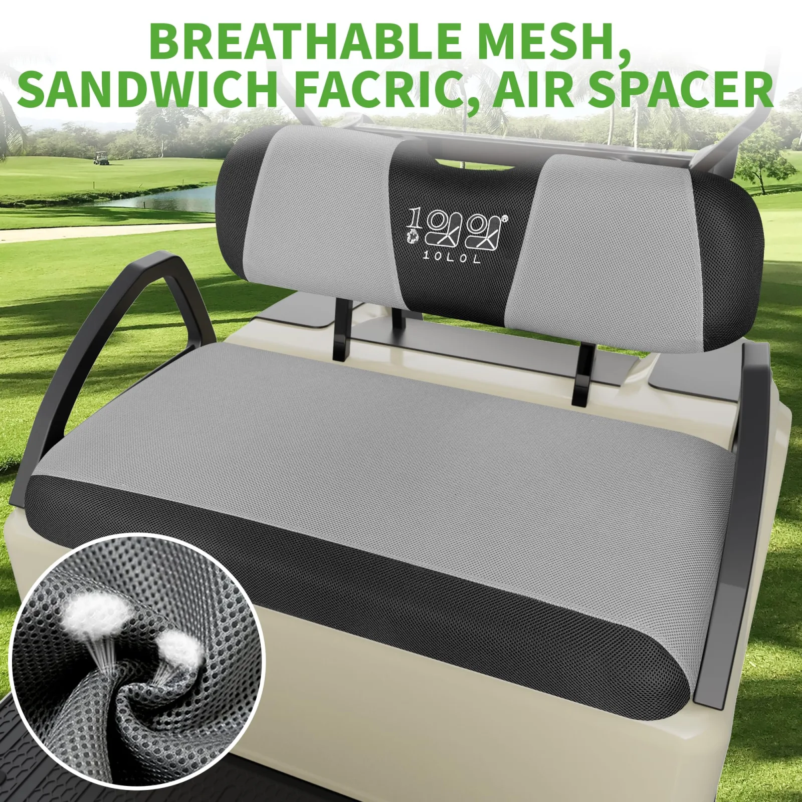 10L0L Seat Covers + 2-Passenger Enclosure for E-Z-GO TXT/RXV image 3