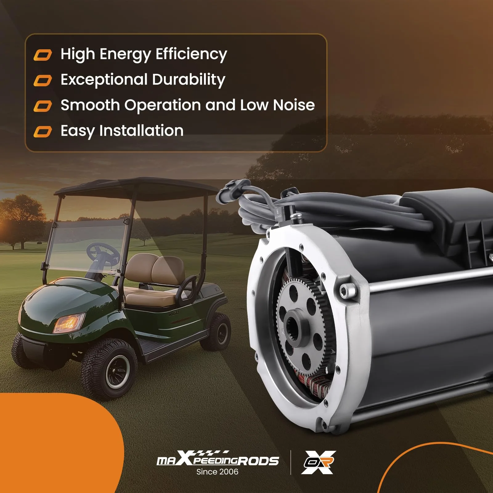 maXpeedingrods 48V Rear AC Motor XG97BY for E-Z-GO RXV image 4