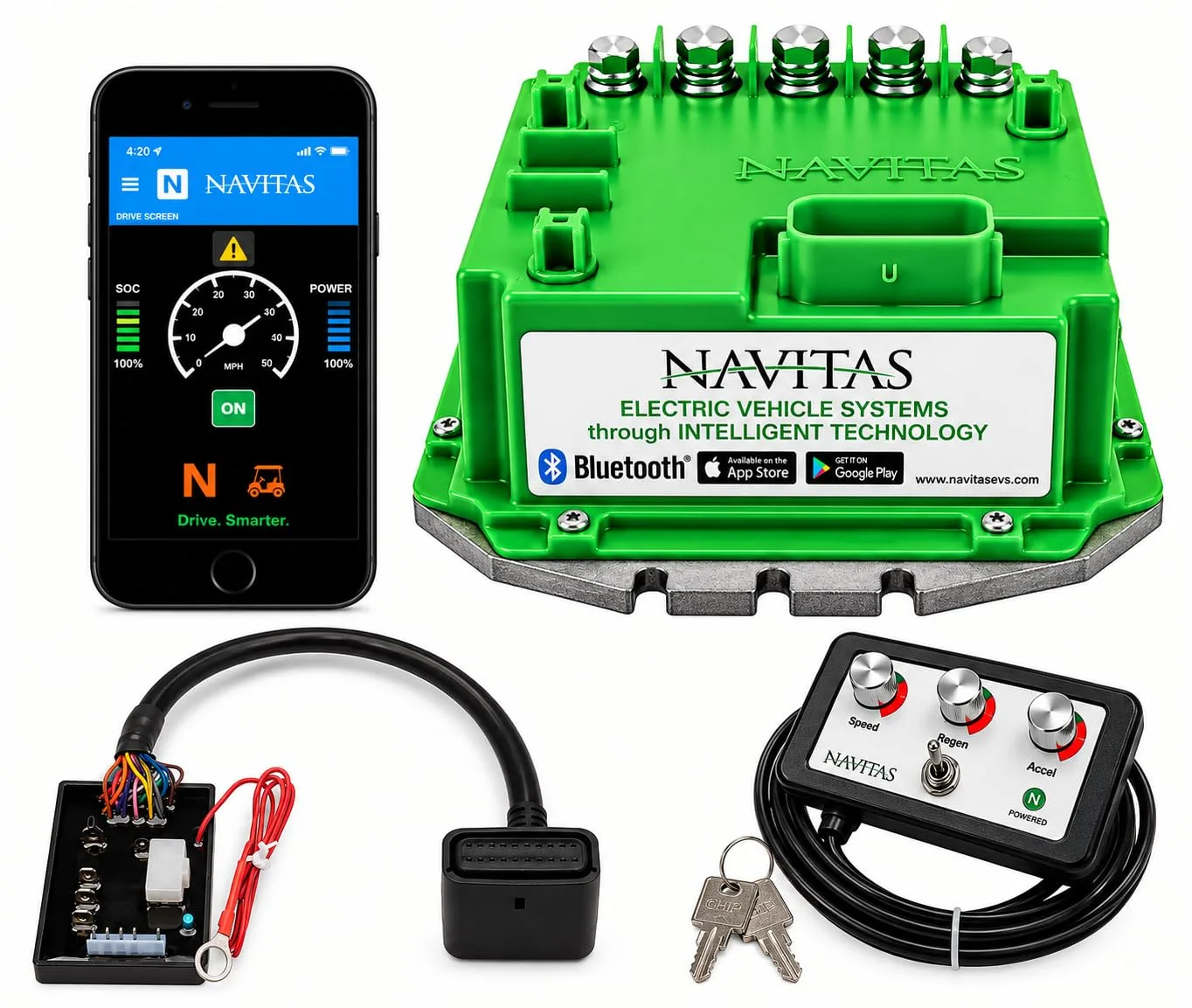 Navitas 600A TSX Controller for E-Z-GO TXT ITS Carts (OTF Included)