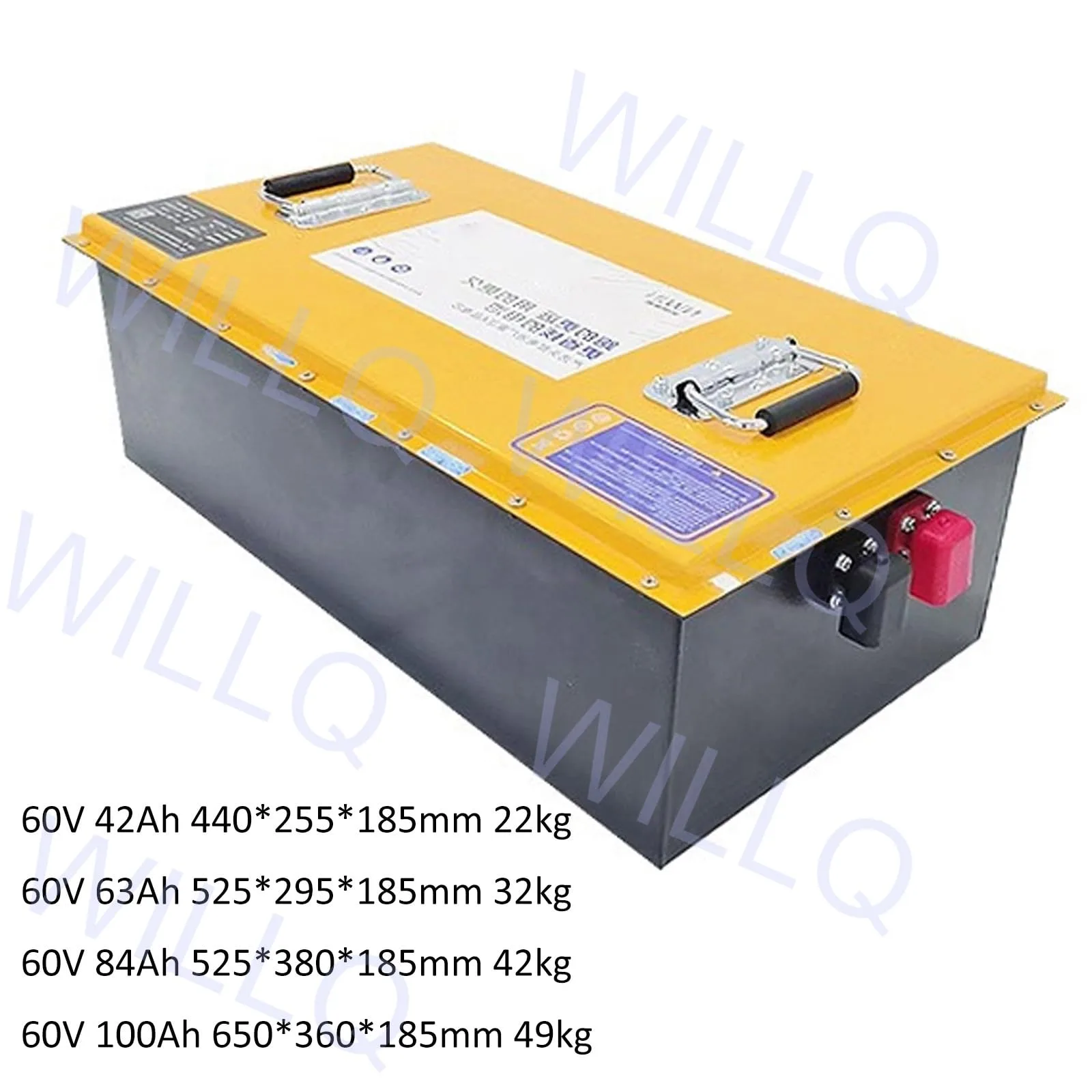 WILLQR 60V 42Ah LiFePO4 Golf Cart Battery image 2