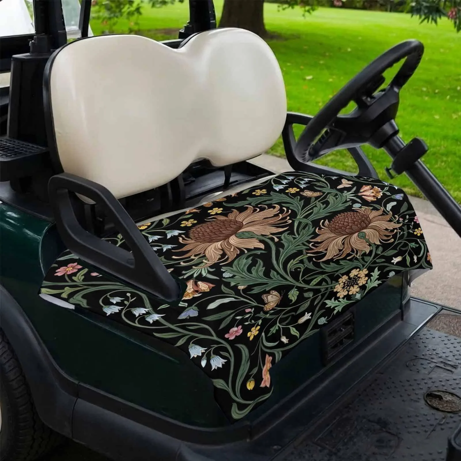 DecorLovee Retro Sunflower Golf Cart Seat Cover image 2