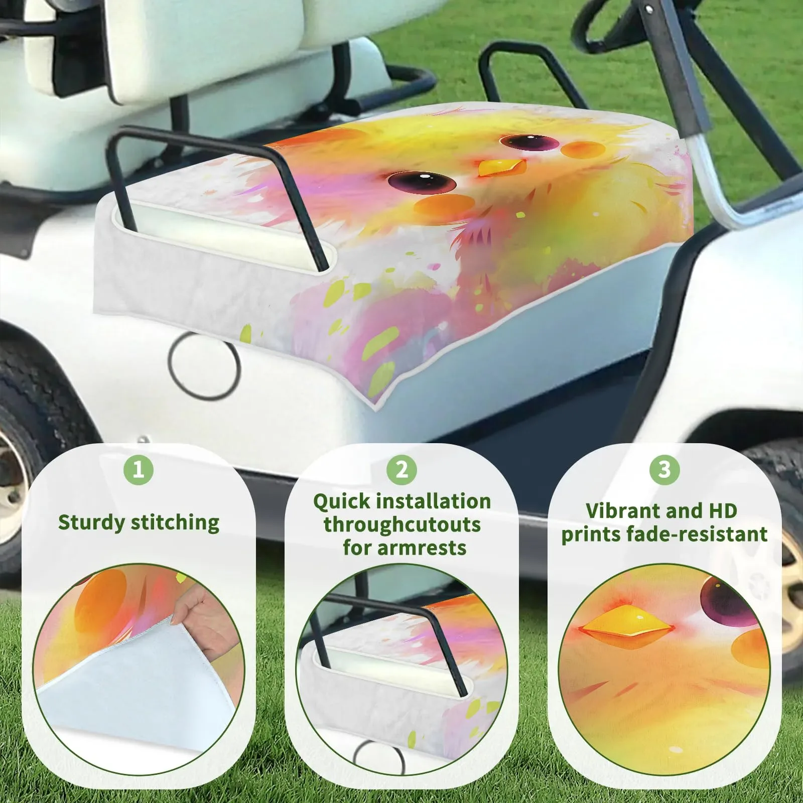 Tiveruda Golf Cart Seat Cover Blanket, 51 x 31 Inches image 3