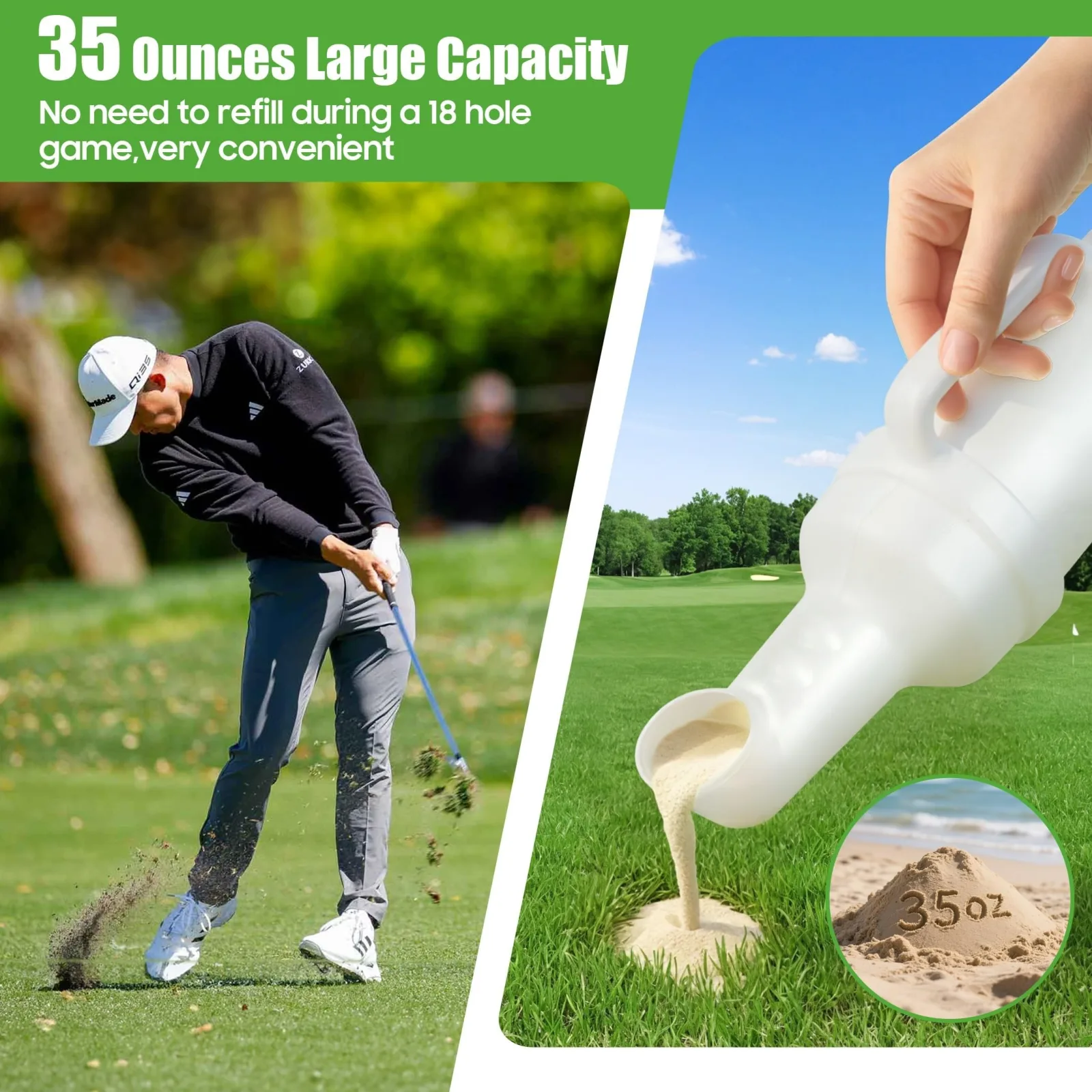 10L0L Golf Cart Sand Bottle Set with Holder Y61X2 image 3