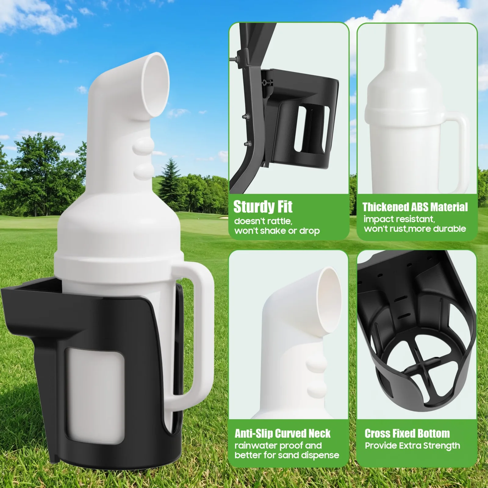 10L0L Golf Cart Sand Bottle Set with Holder Y61X2 image 4