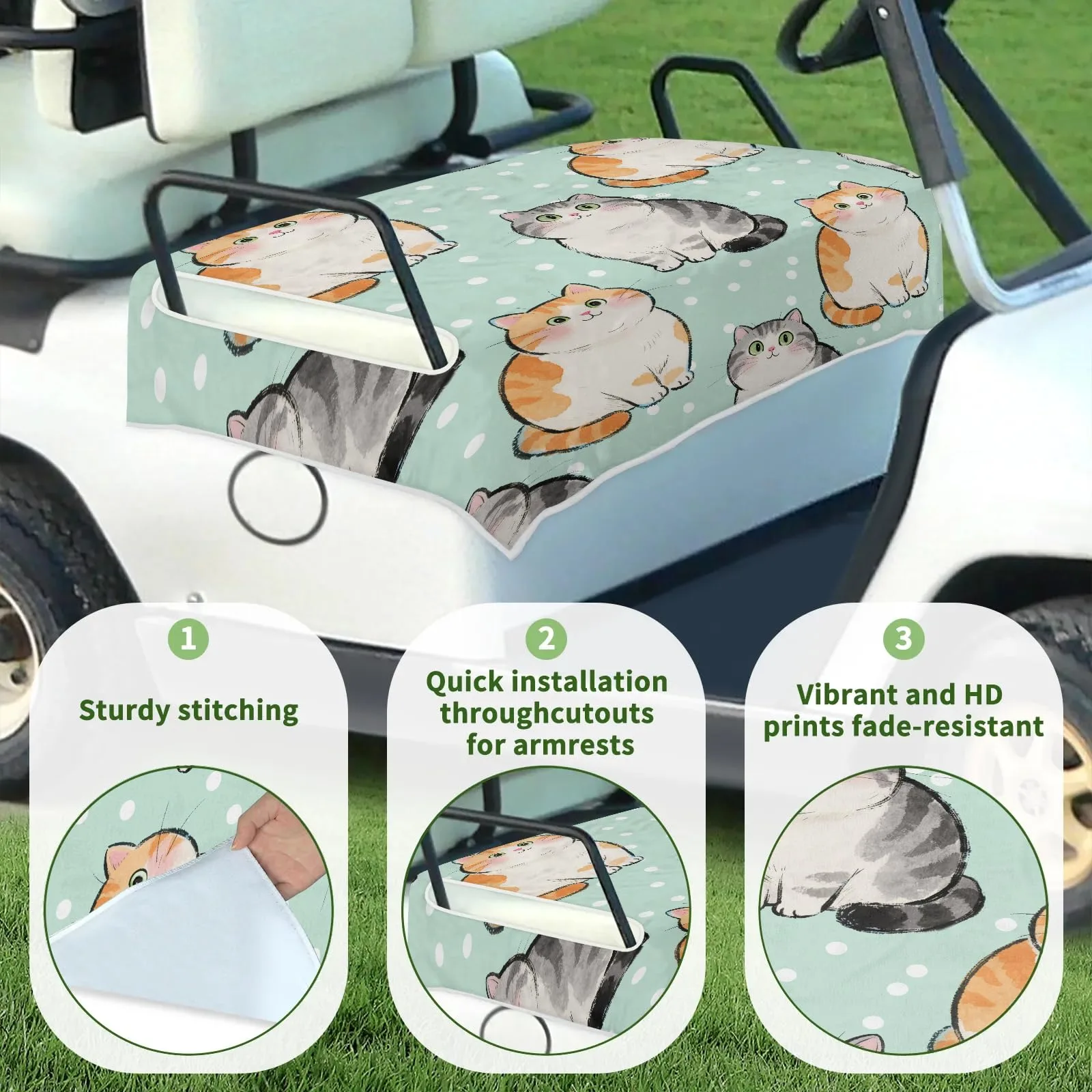 Tiveruda Golf Cart Seat Cover Blanket 51 x 31 in image 3