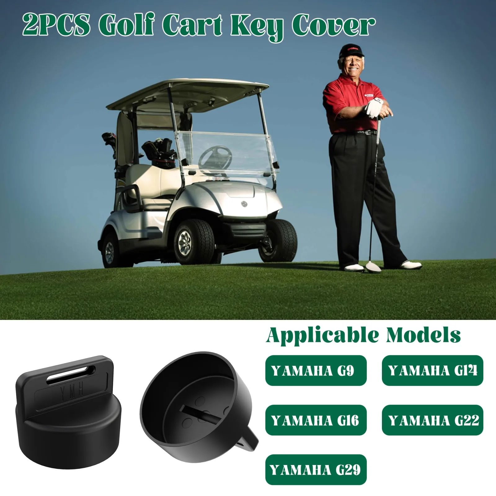 10L0L Silicone Key Covers for Yamaha G9-G29 Golf Carts image 2