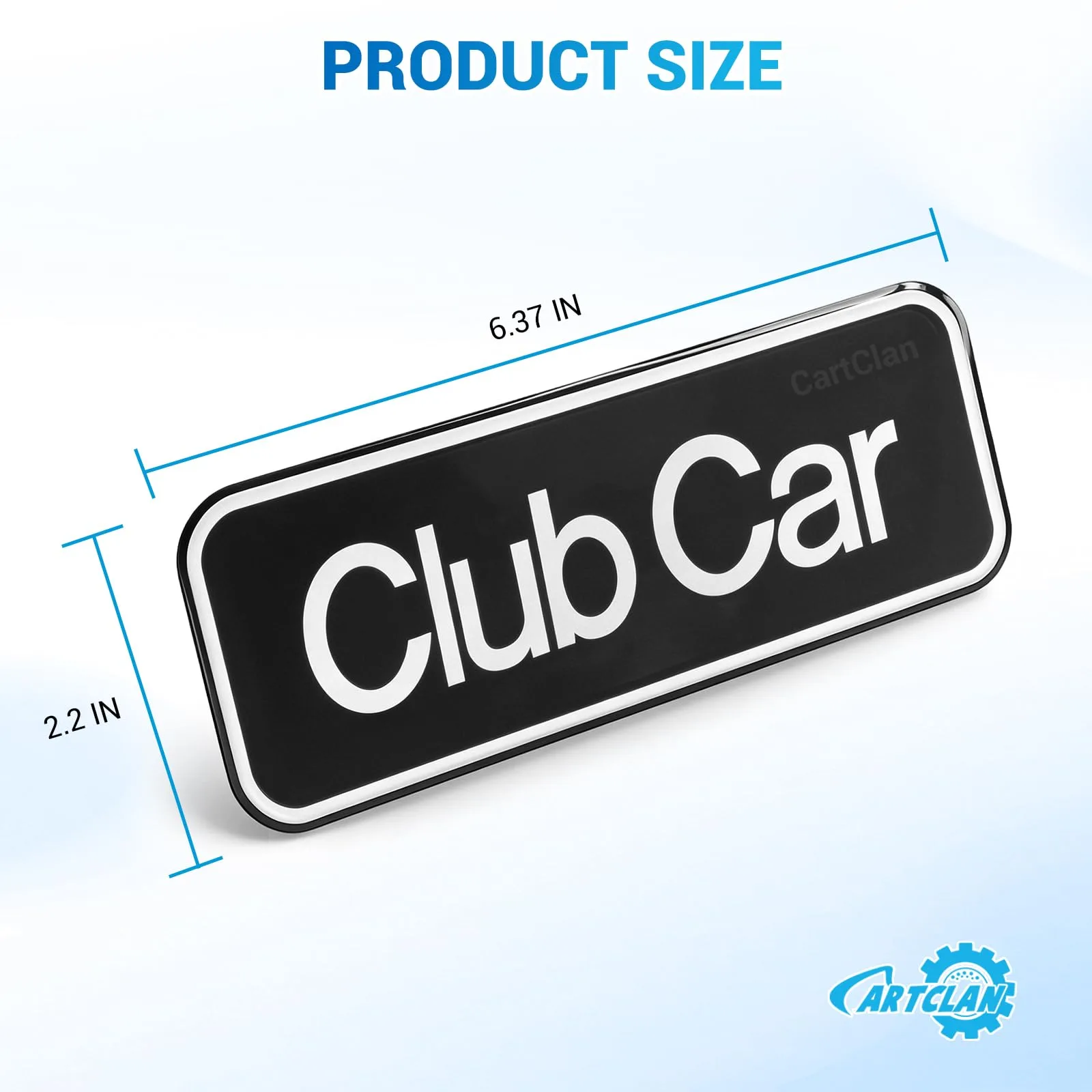 CartClan Silver Emblem Decal for Club Car Onward image 3