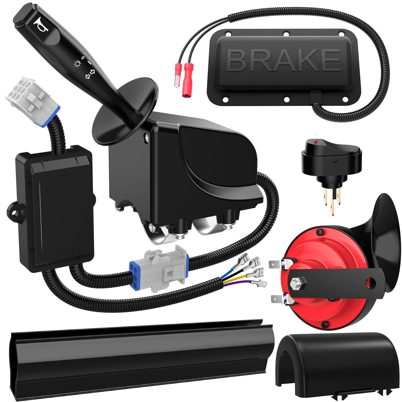 EXOEMTS 9-Pin Golf Cart Turn Signal Kit with Horn