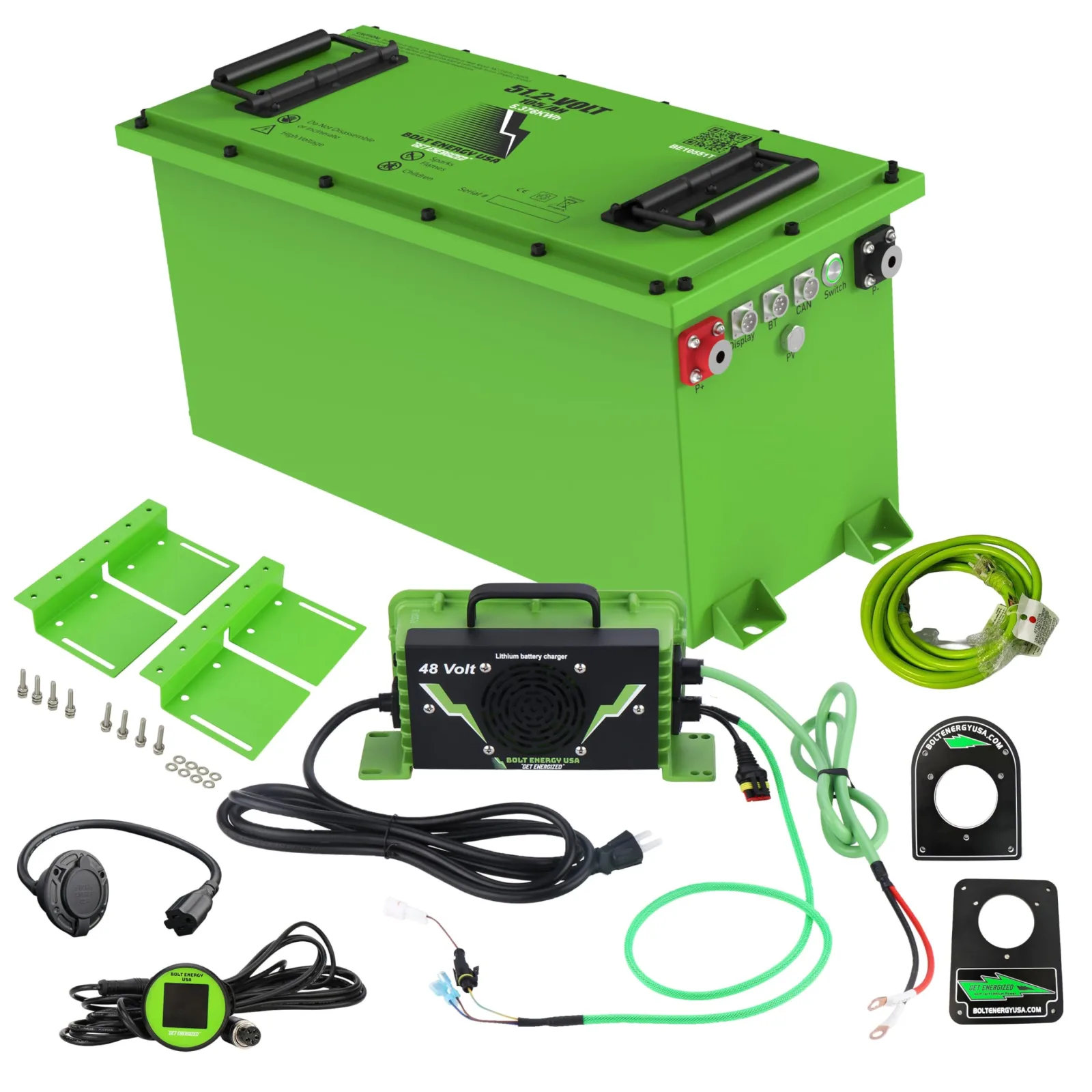 Bolt Energy USA 51.2V LiFePO4 Battery for Coleman GCEV4G