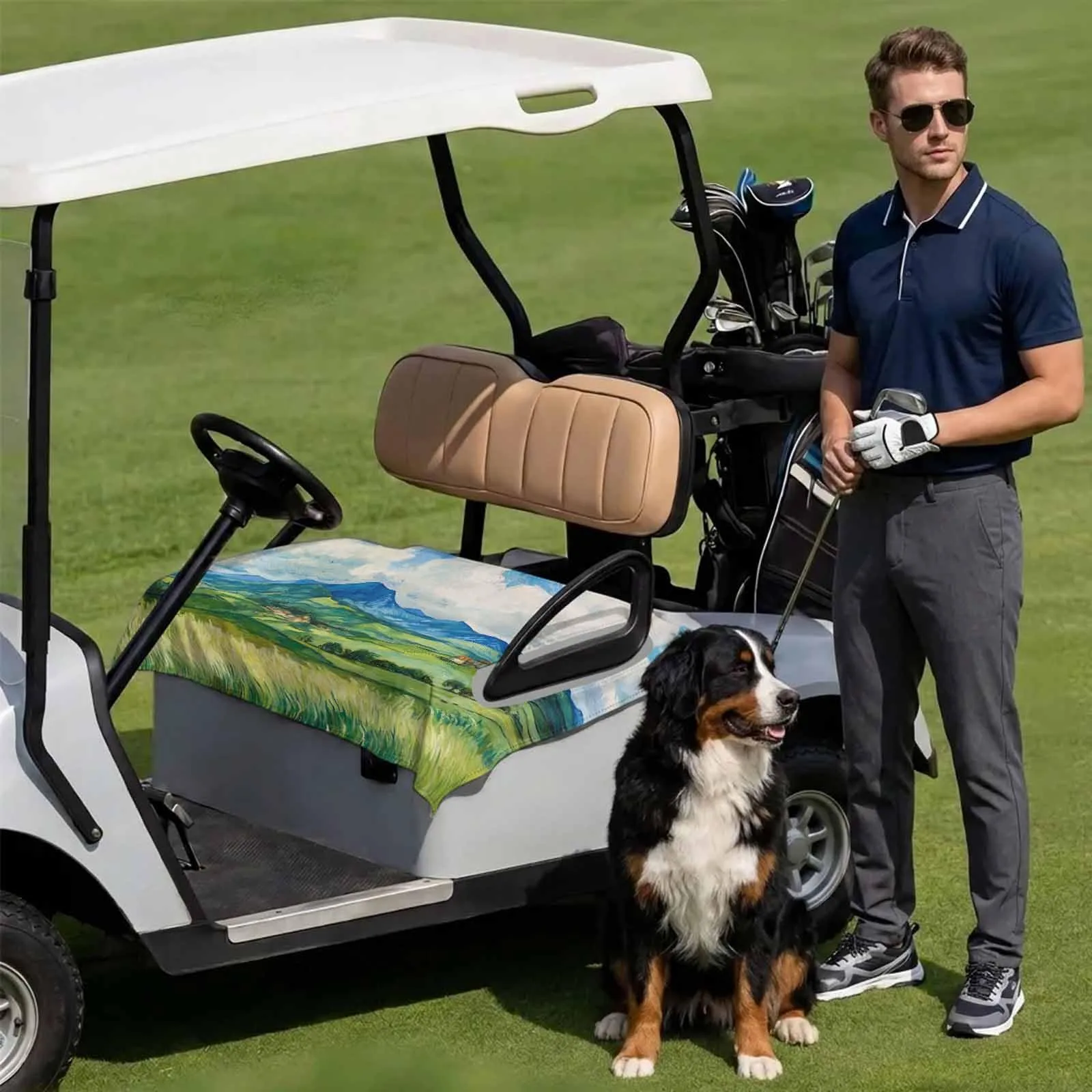 DecorLovee Golf Cart Seat Cover for 2-Seater Carts image 3