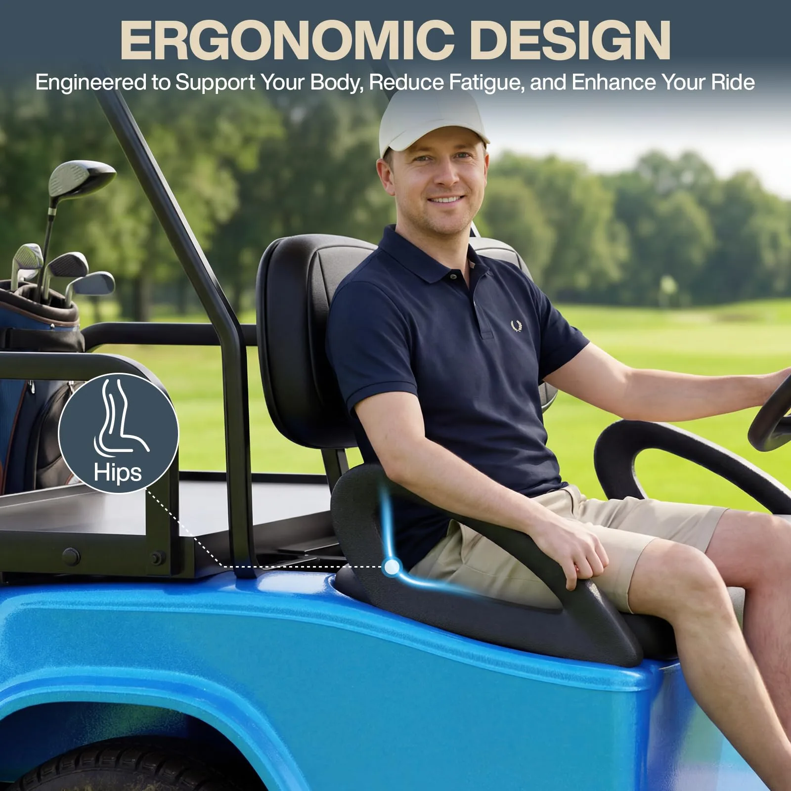 OMEIPMEO Front Seat Cushion for E-Z-GO TXT, 1994-2013 image 4