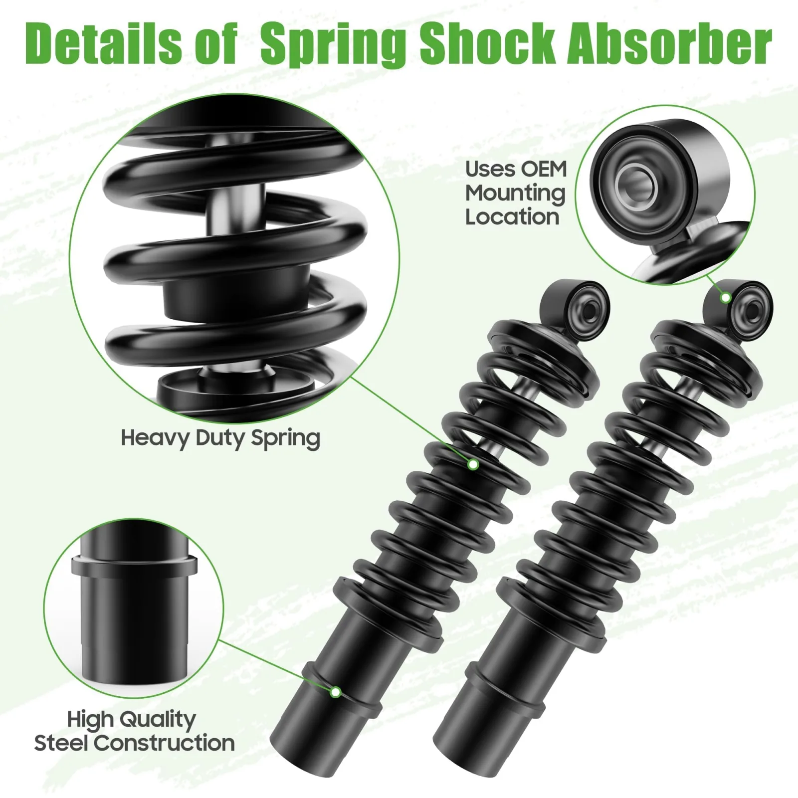 10L0L Rear Shocks for Yamaha Drive 2 Quietech EFI image 2