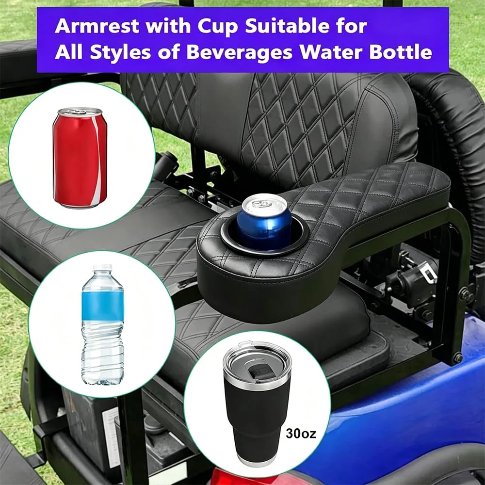 MZYRZ Rear Seat Armrests for Club Car Tempo 2019-2026 image 4