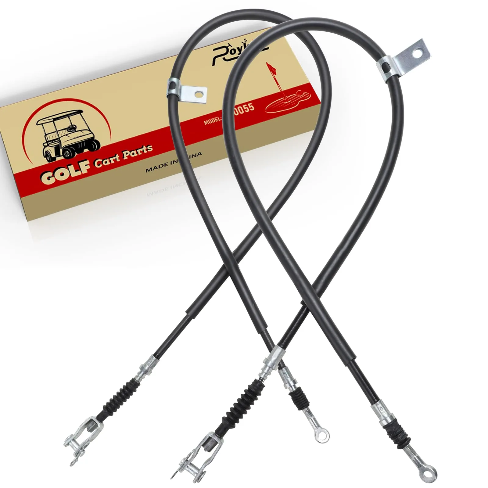 Roykaw Brake Cable Set for Yamaha G8-G22 Golf Carts