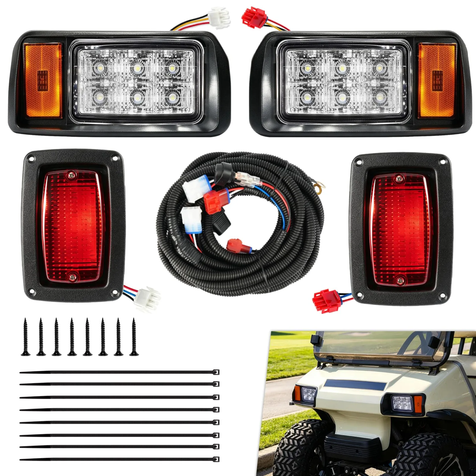 DRIVE UP LED Light Kit for Club Car DS 1993-Up