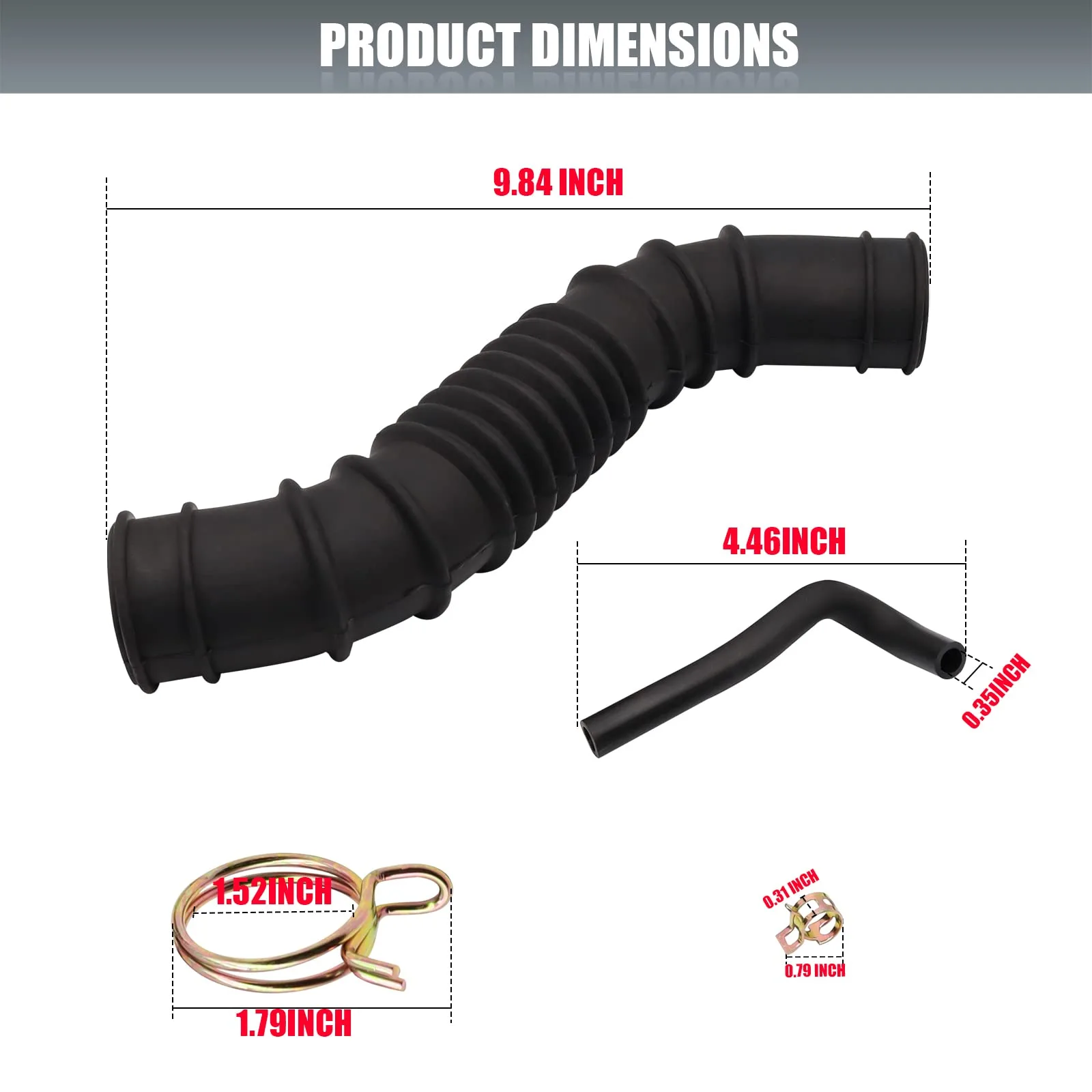 CartClan Air Intake Hose Set for Club Car DS Gas 1998+ image 4