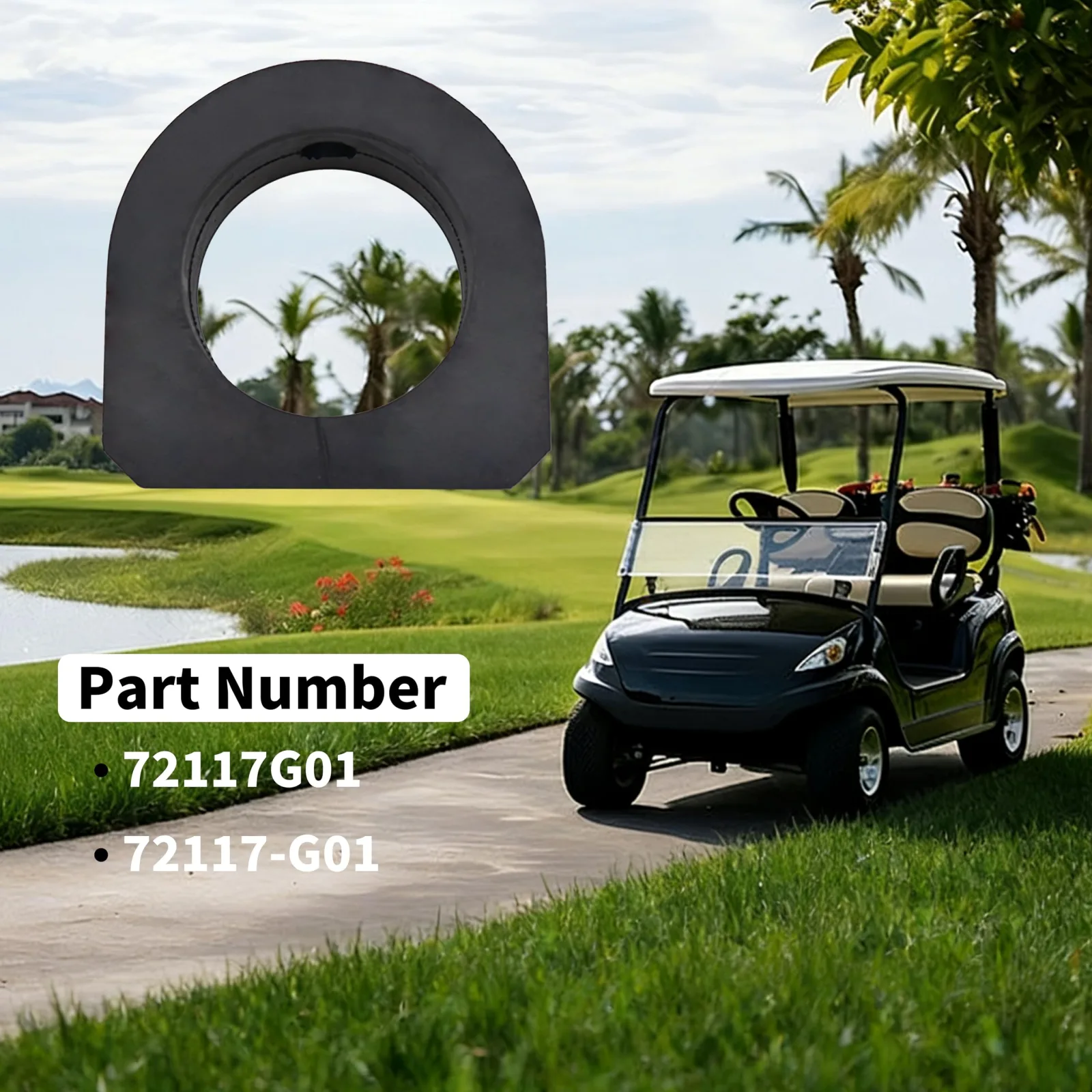 ClouHiden Rear Spring ISO Mount Bushings for E-Z-GO image 3