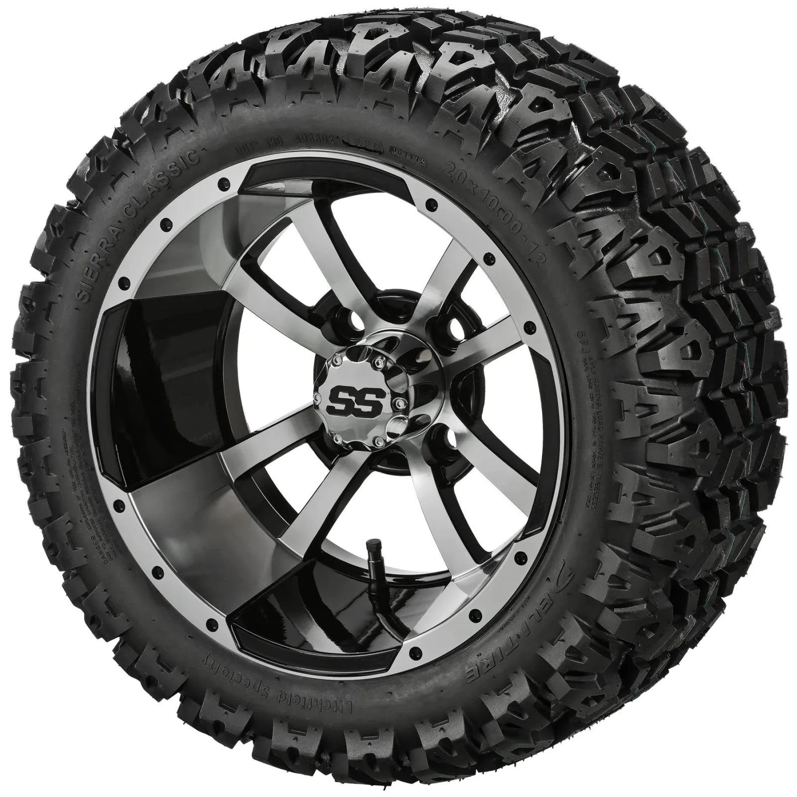 RM Cart 12-Inch Wheels and Tires for Club Car & E-Z-GO