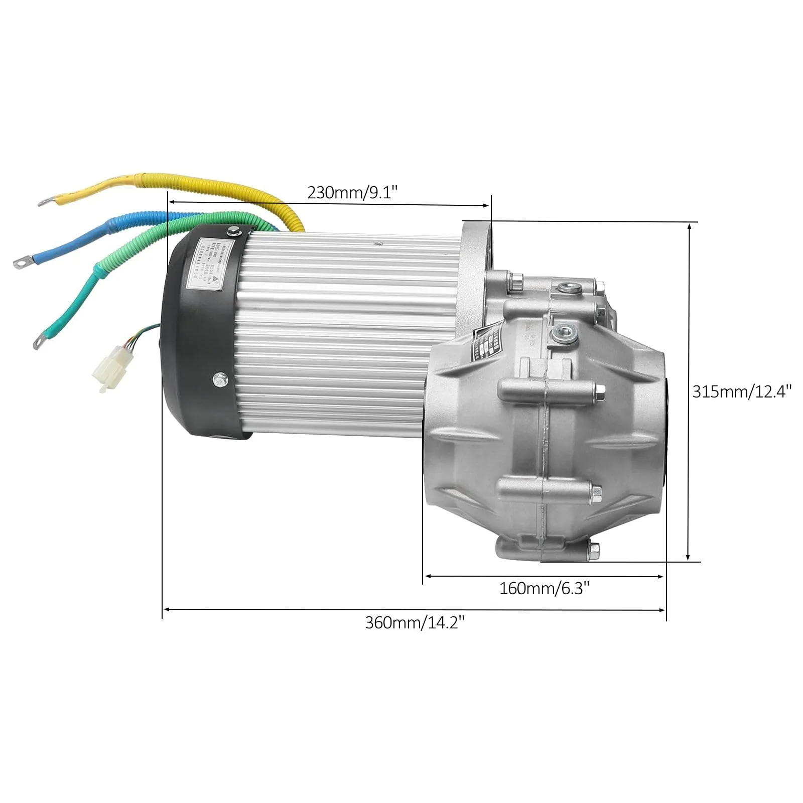 91.SCS MPTD608 60V 2500W Brushless Golf Cart Motor image 2