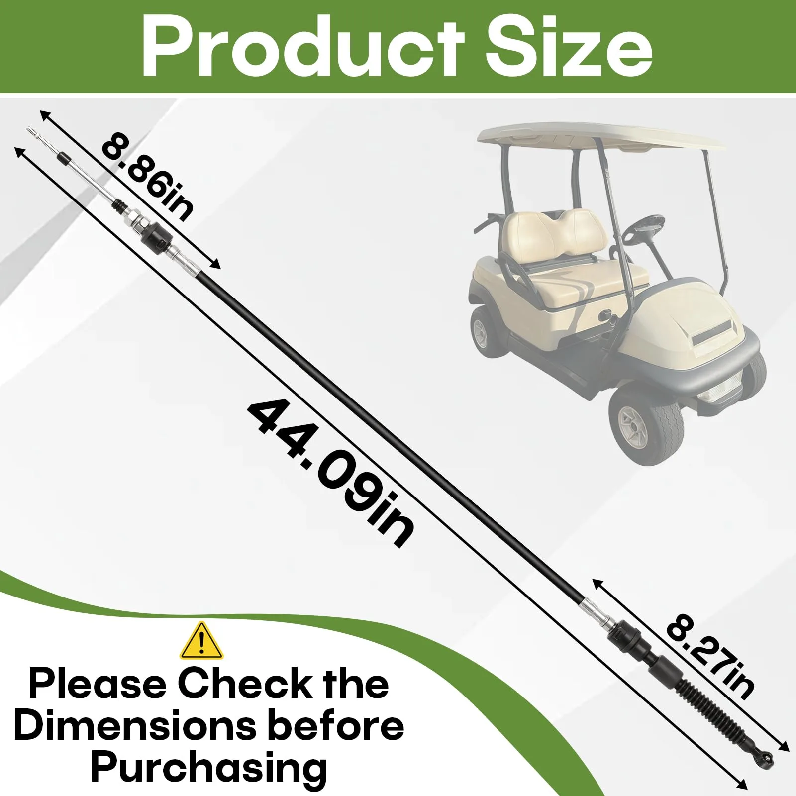 UJHUHIJ 103379601 Shift Cable for Club Car Precedent image 3