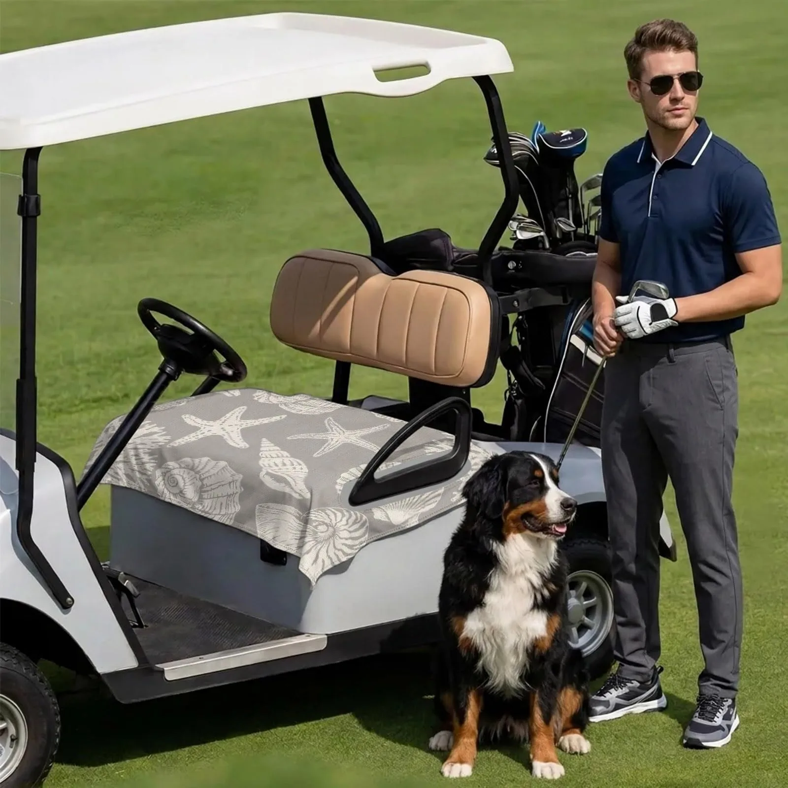 DecorLovee Golf Cart Seat Cover for 2-Seater Carts image 3