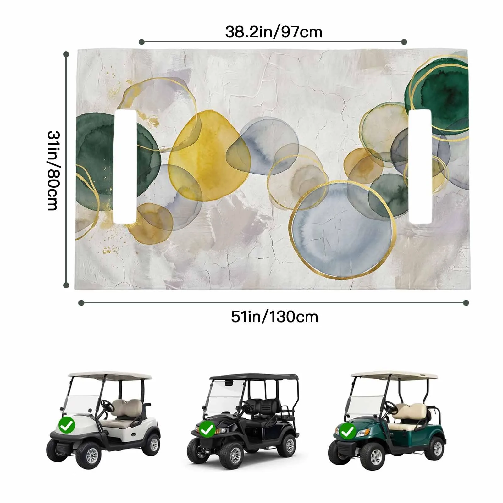 Trosturdspn Golf Cart Seat Towel Blanket 51 x 31 in image 2