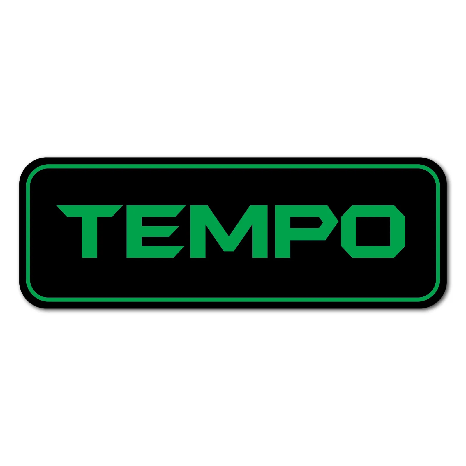 Gimme Golf USA Club Car Tempo Front Name Plate Decal — Black/Green