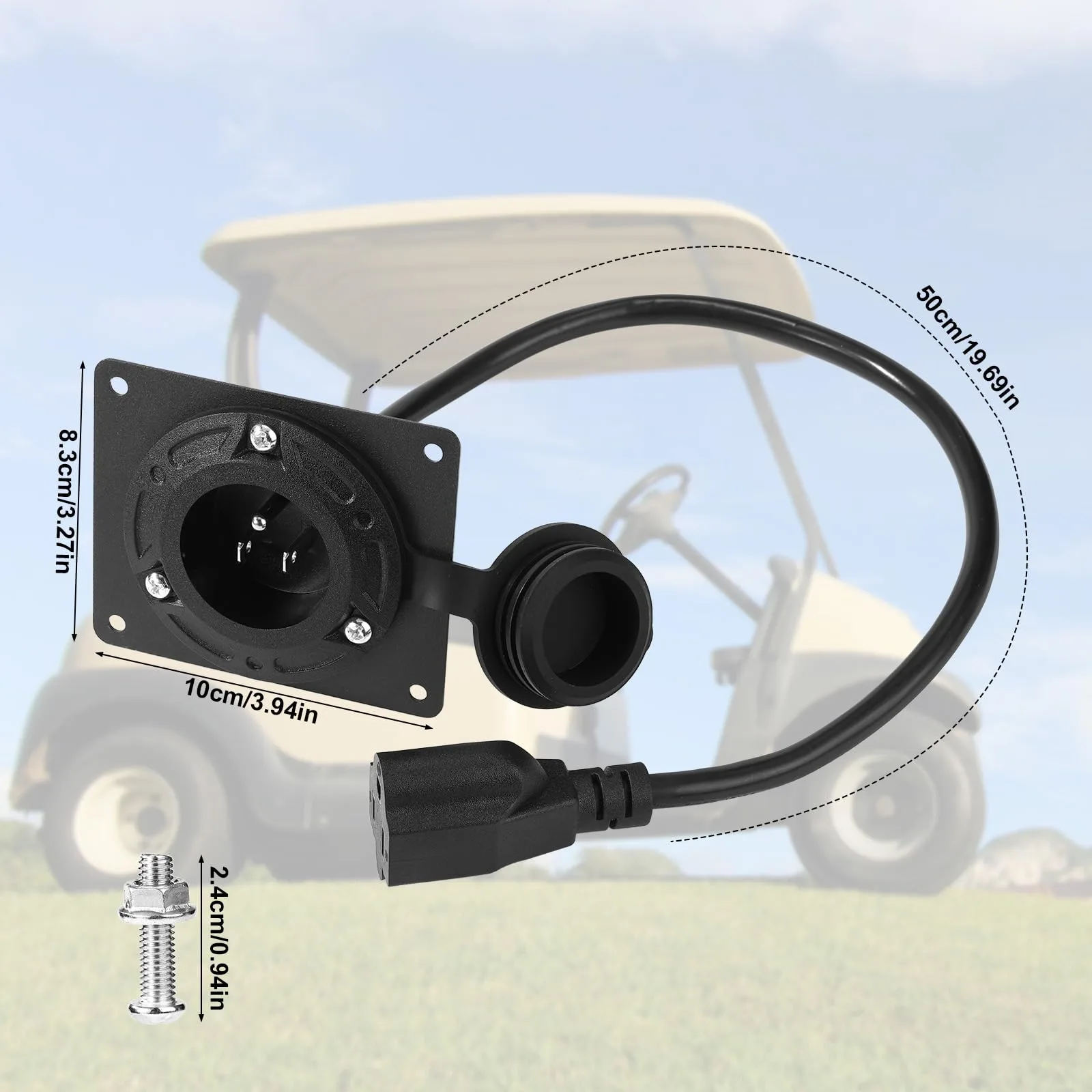 BTFO Charging Port Adapter for Club Car TXT Golf Cart image 2