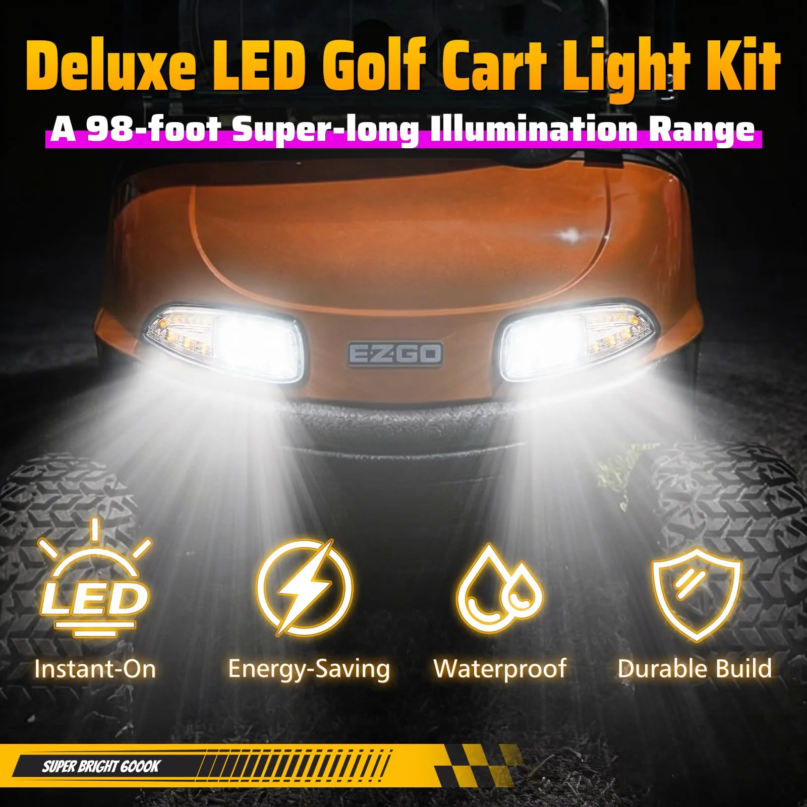 Shu-Ran LED Light Kit for E-Z-GO RXV 2016+ image 2