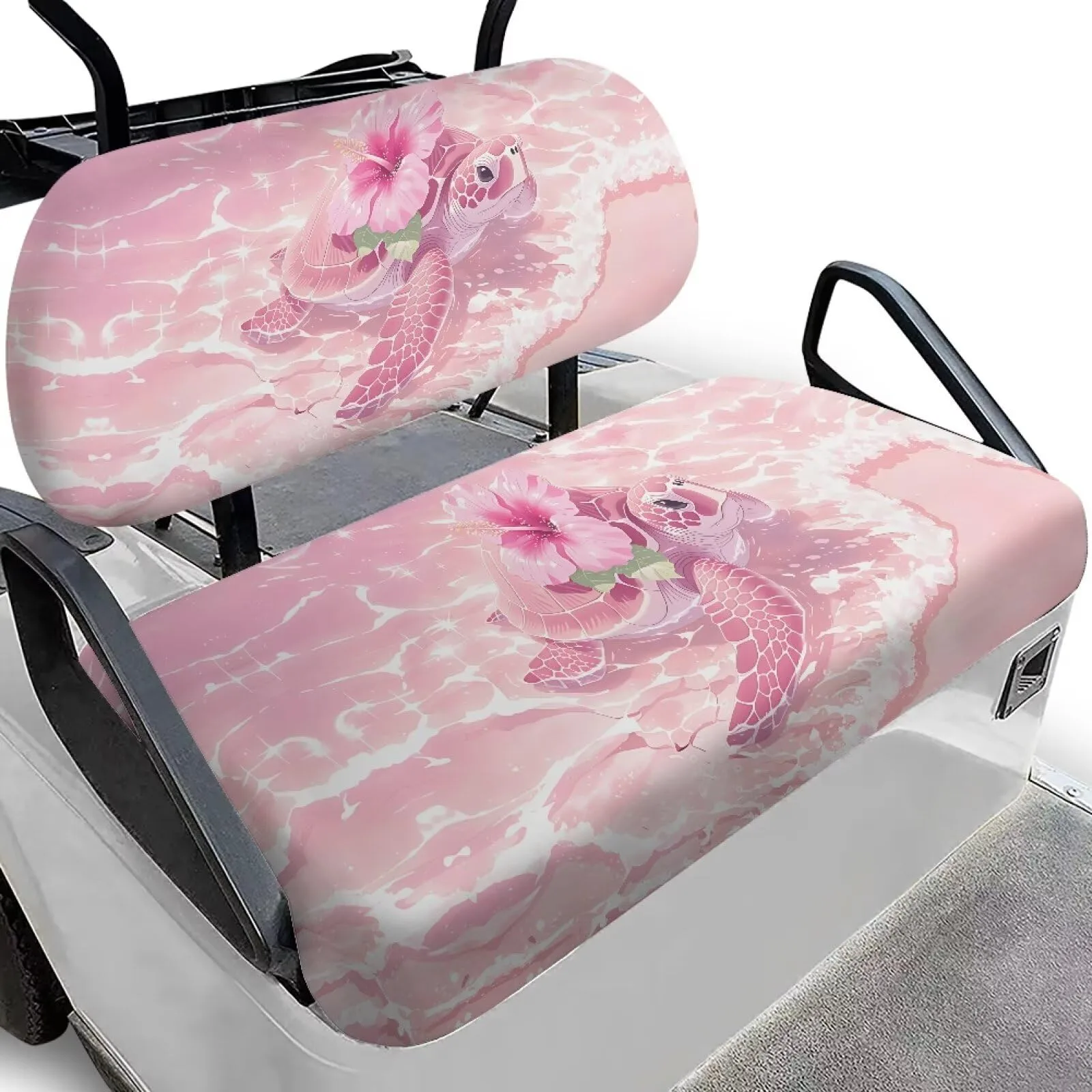 Knextrepoy Pink Sea Turtle Golf Cart Seat Covers