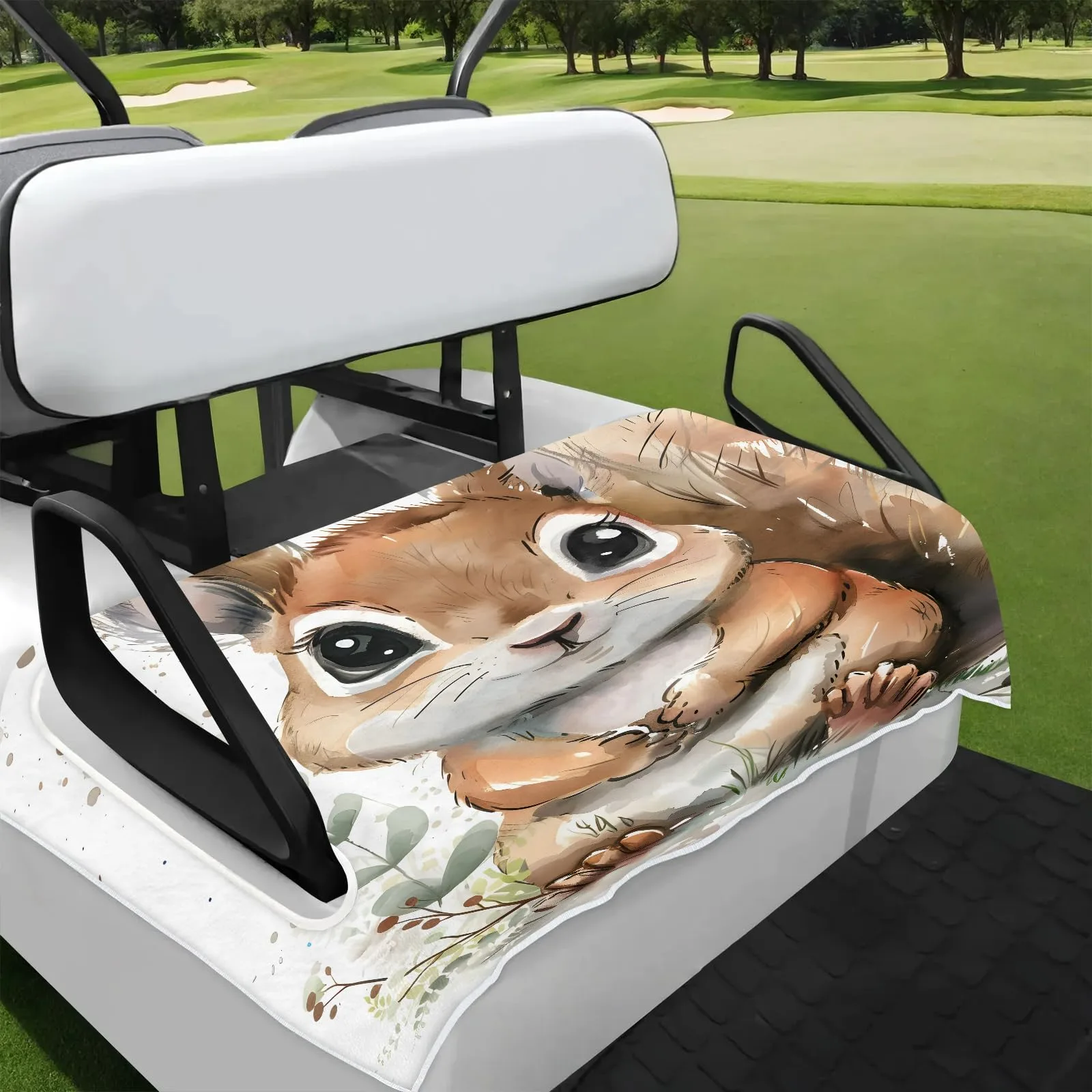 Tiveruda Golf Cart Seat Cover for Double Seats 51 x 31 in