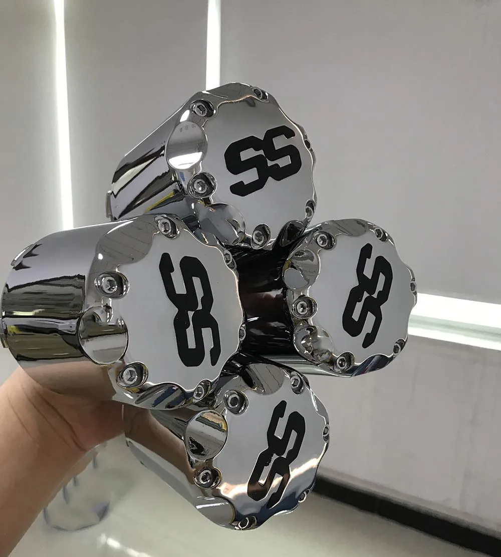 Dr.Acces Chrome Golf Cart Center Hub Caps, Set of 4 image 2