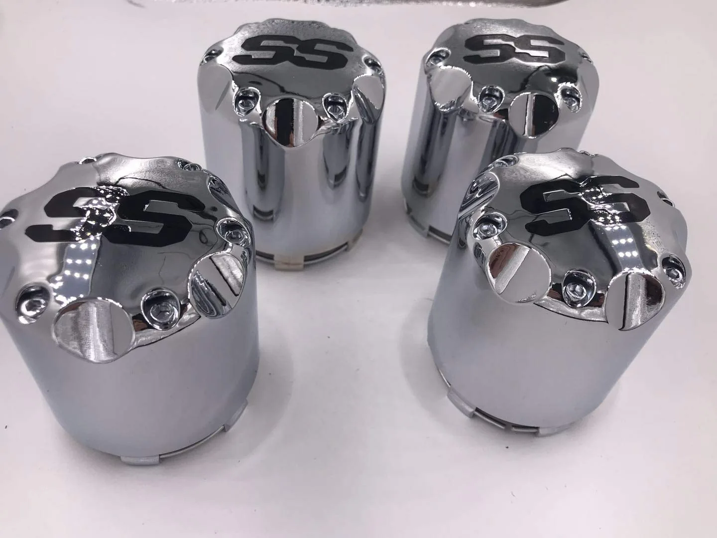 Dr.Acces Chrome Golf Cart Center Hub Caps, Set of 4 image 3