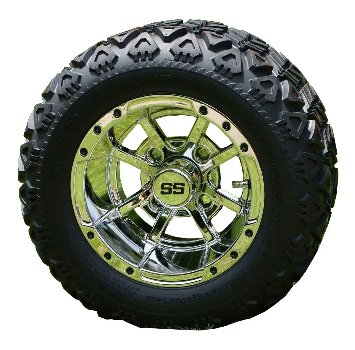 Dr.Acces Chrome Golf Cart Center Hub Caps, Set of 4 image 4