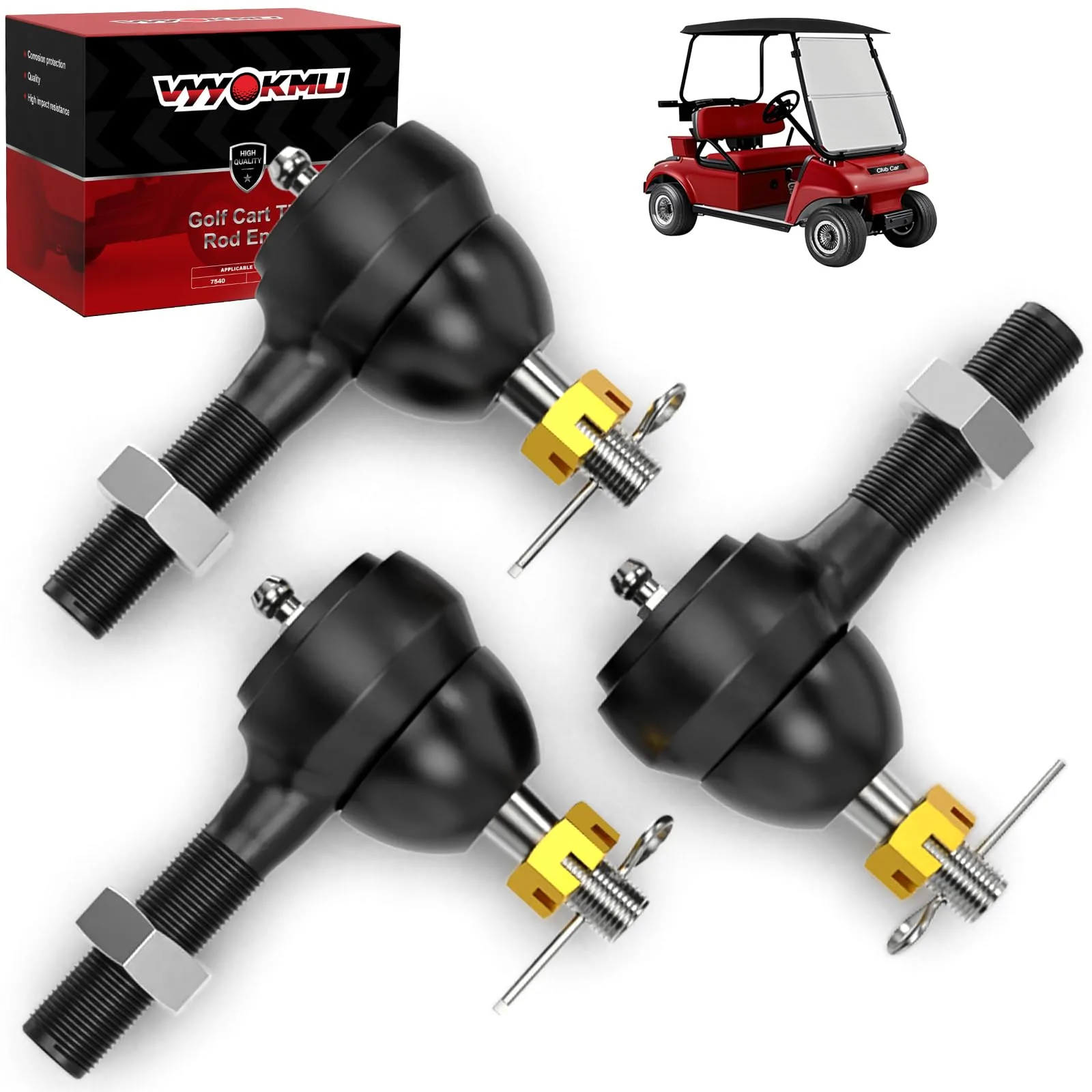 VYYOKMU Tie Rod End Kit for Club Car DS 1976-2008