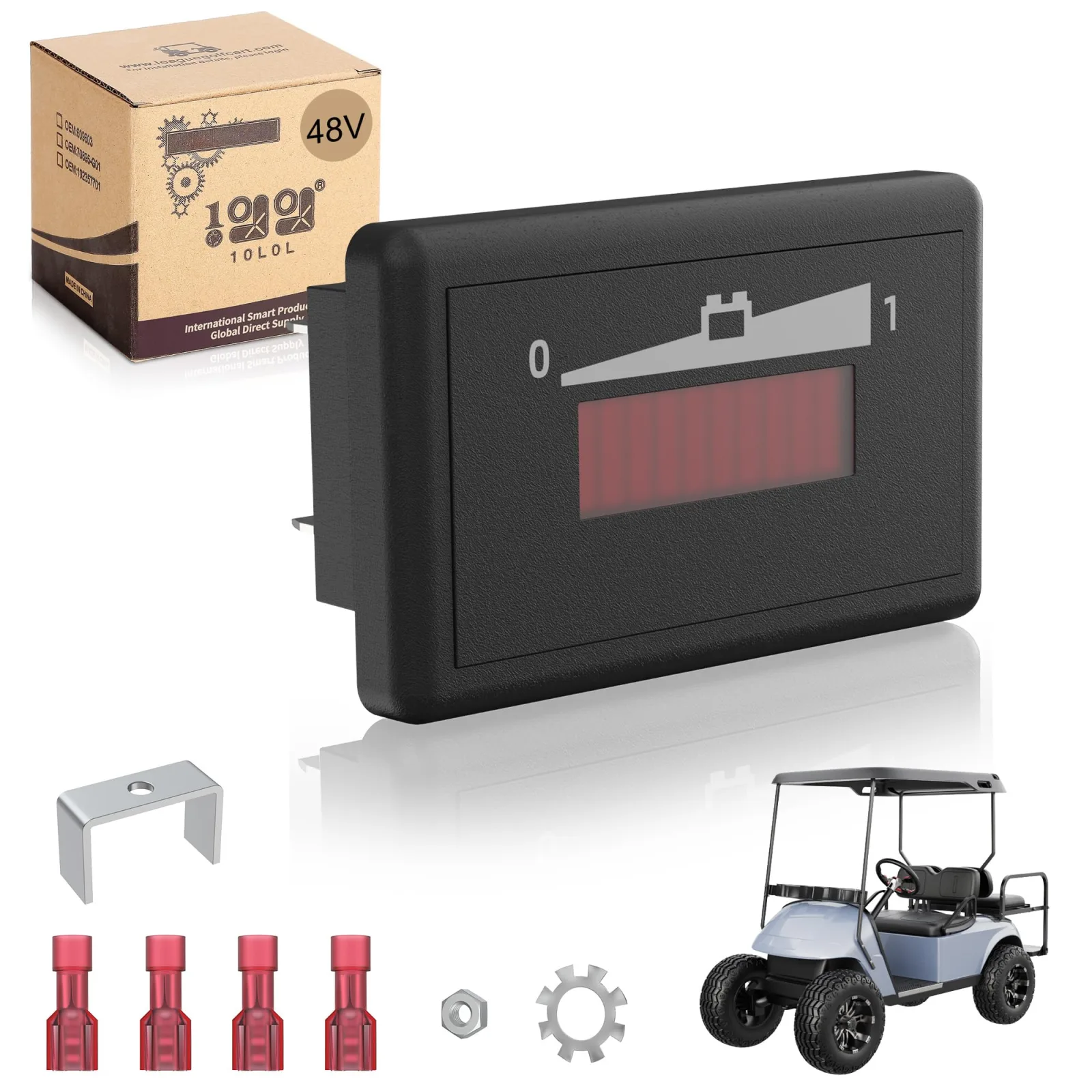 10L0L 48V LED Golf Cart Battery Meter