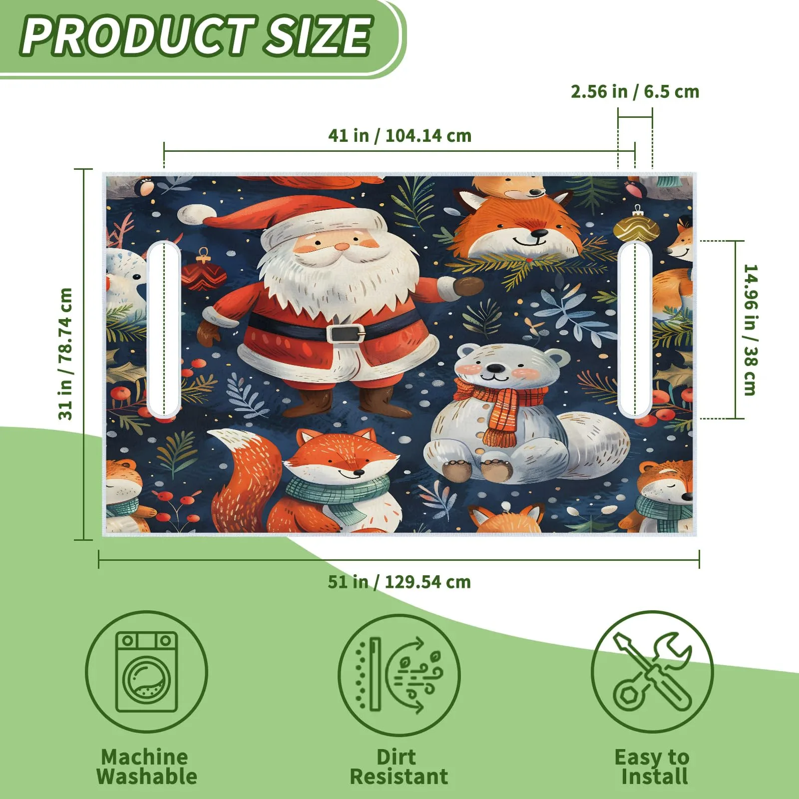 Tiveruda Golf Cart Seat Cover Blanket, 51 x 31 in image 2