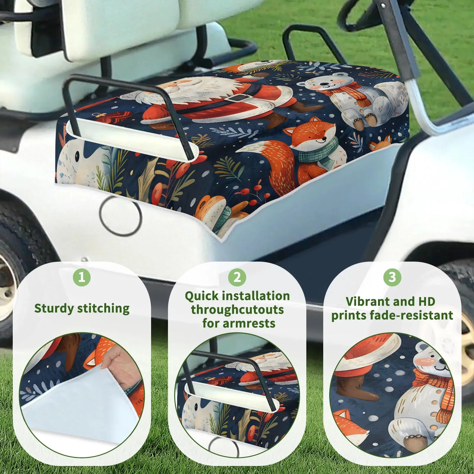 Tiveruda Golf Cart Seat Cover Blanket, 51 x 31 in image 3