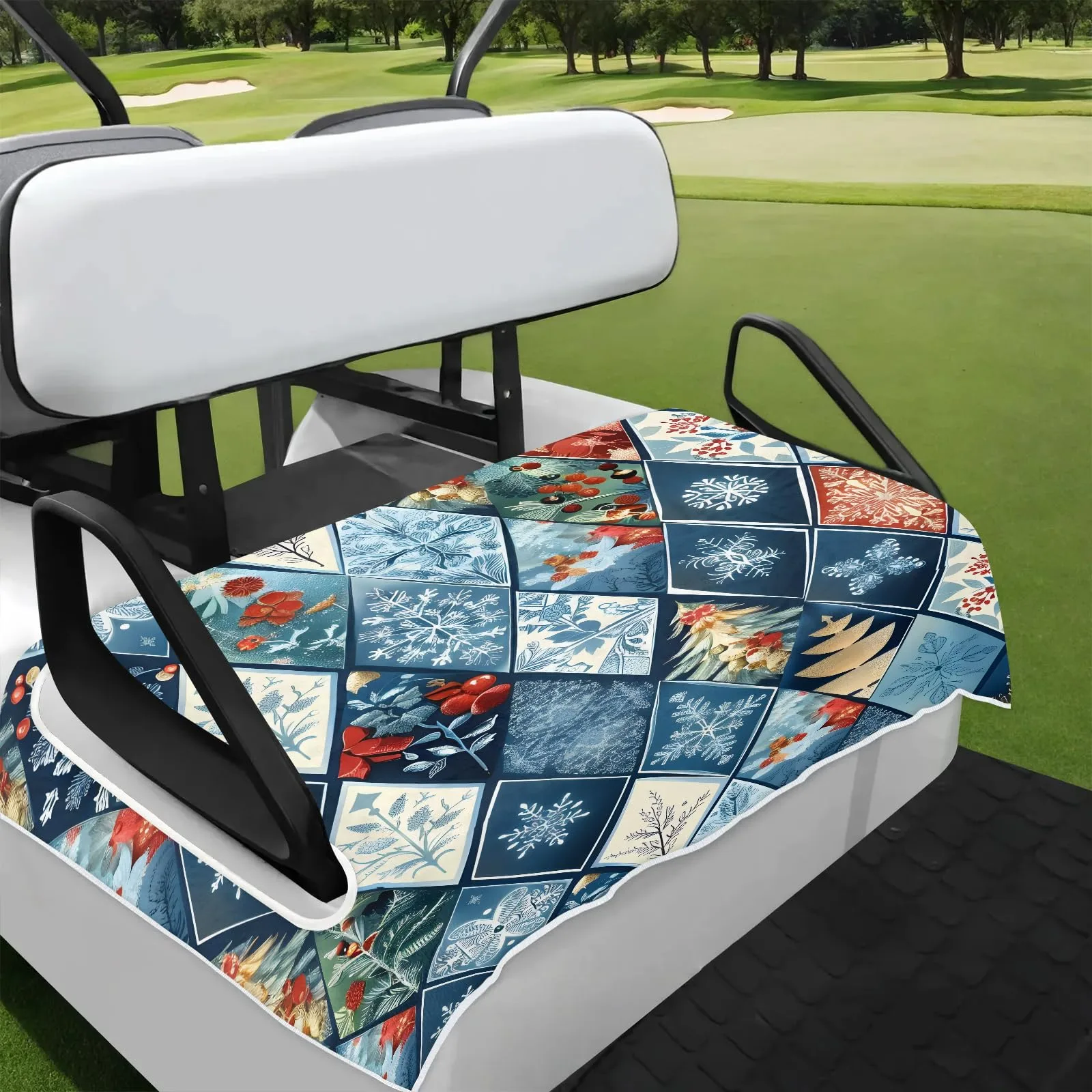 Tiveruda Golf Cart Seat Cover for Double Seats