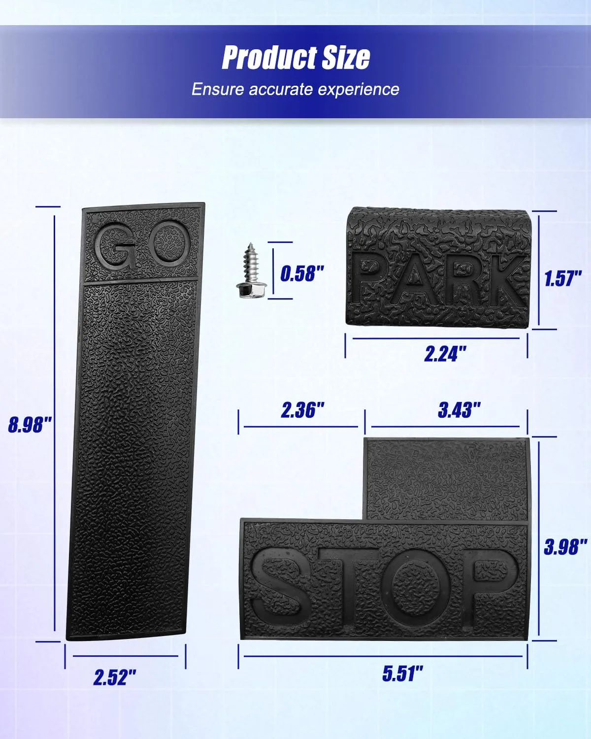 OCHIKI Pedal Pad Cover Set for Club Car DS 1981-2011 image 2