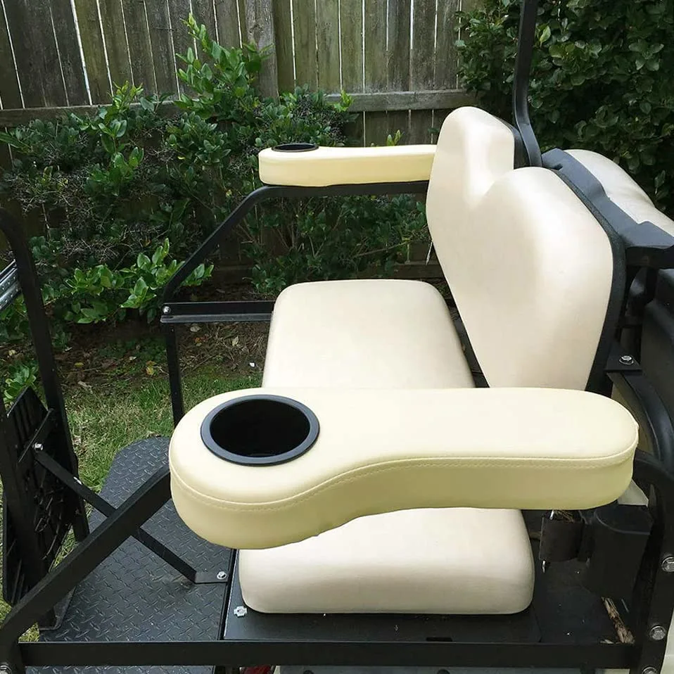 10L0L Golf Cart Rear Seat Armrests with Cup Holders image 4