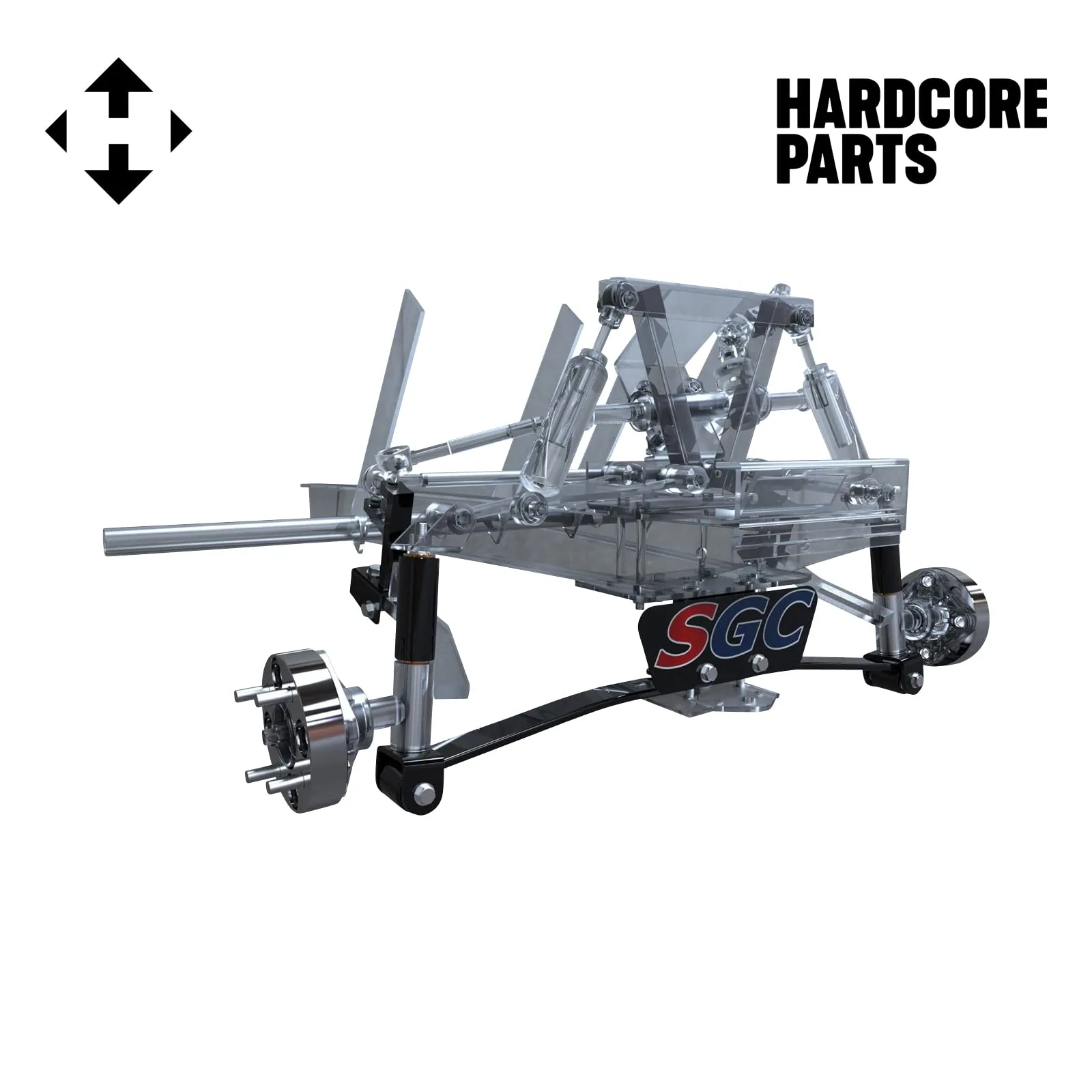 Hardcore Parts 4-Inch Lift Kit for Club Car DS with Wheels image 3