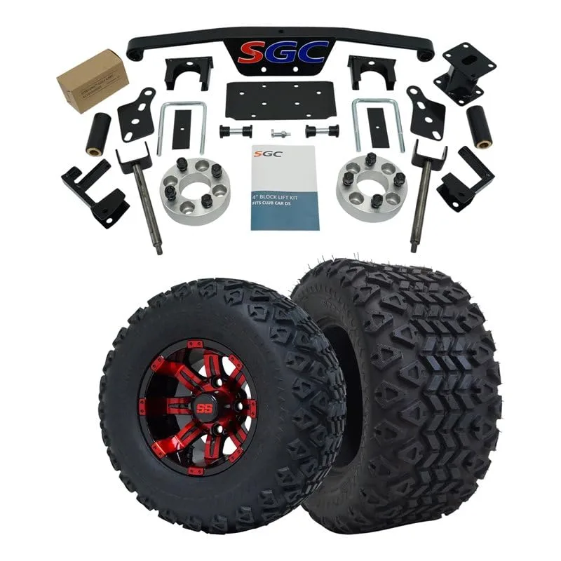 Hardcore Parts 4-Inch Lift Kit for Club Car DS with Wheels