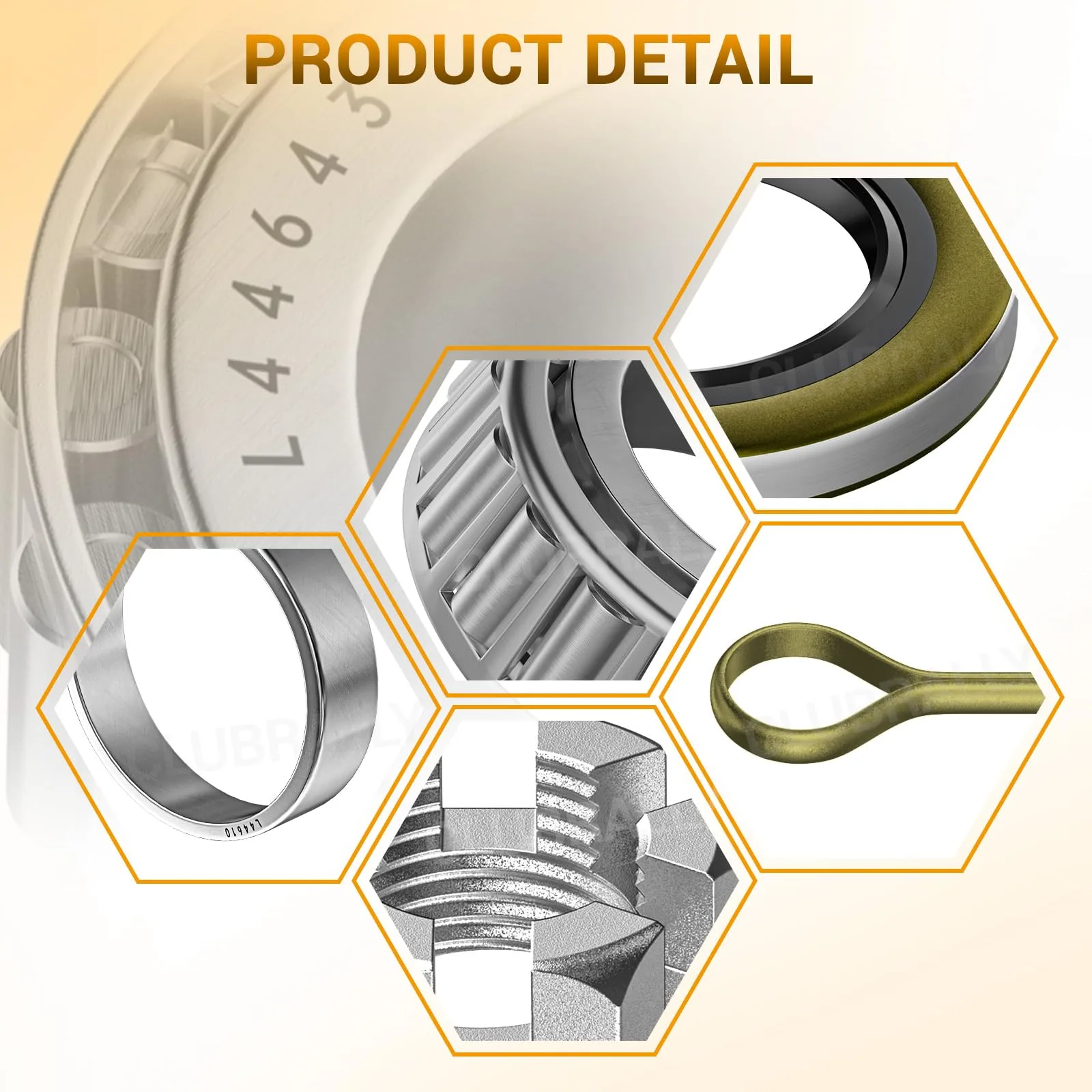 CLUBRALLY E-Z-GO TXT Front Axle Bearing and Seal Kit image 2