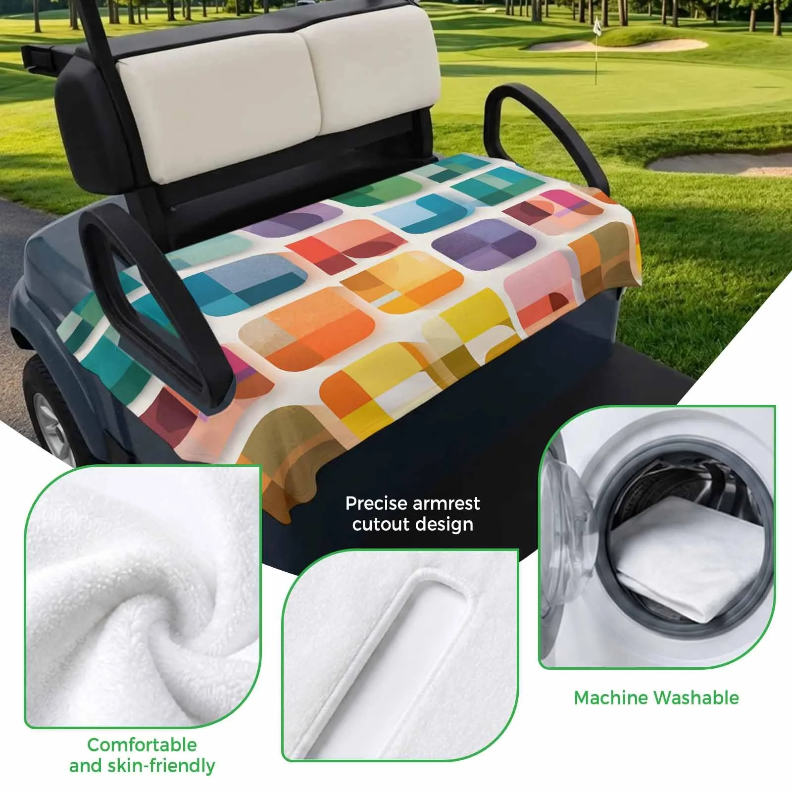 Trosturdspn Golf Cart Seat Towel Blanket 51 x 31 in image 3