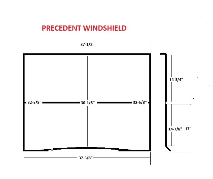 ACED Parts Tinted Foldable Windshield for Club Car Golf Carts image 2